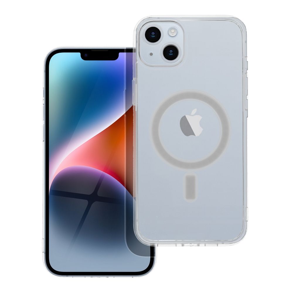 CLEAR MAG COVER viedtālruņa apvalks ar kameras aizsardzību, saderīgs ar MagSafe, paredzēts IPHONE 14 Plus, caurspīdīgs