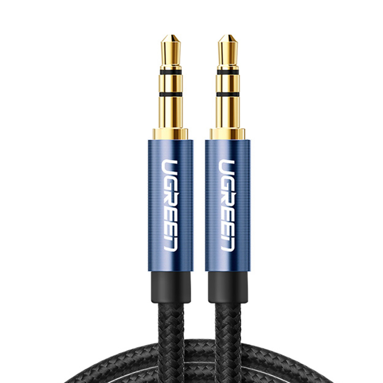 Ugreen AV112 AUX audio kabelis taisns minijack 3.5mm 1m - zils