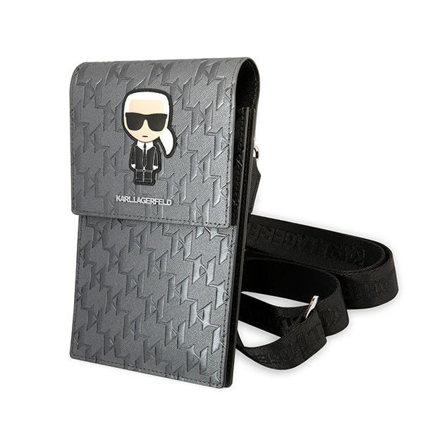 Karl Lagerfeld Ikonik Karl Monogrammas Plāksteru soma - sudraba