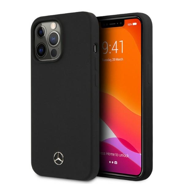 Mercedes Silikona Līnija Magnētiskais apvalks iPhone 13 Pro / iPhone 13 - melns