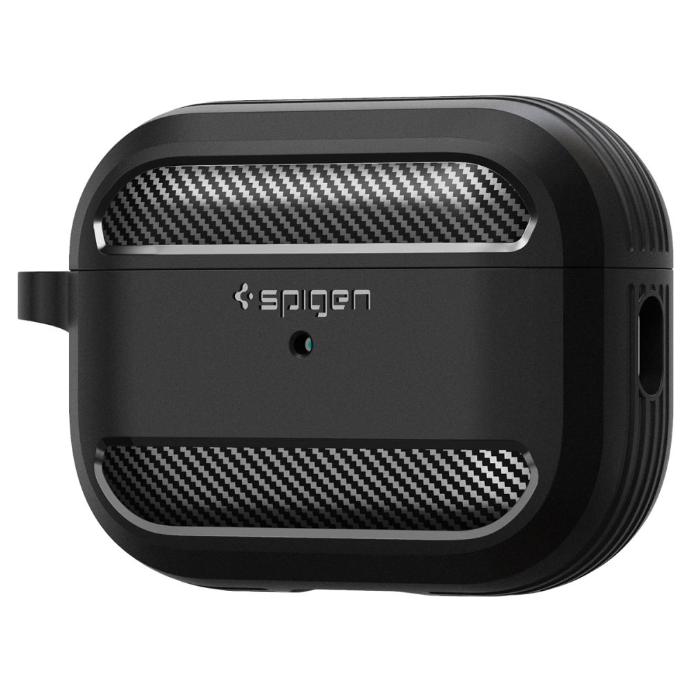 Spigen Rugged Armor viedtālruņa apvalks Apple AirPods Pro 1 / 2 - matēts melns
