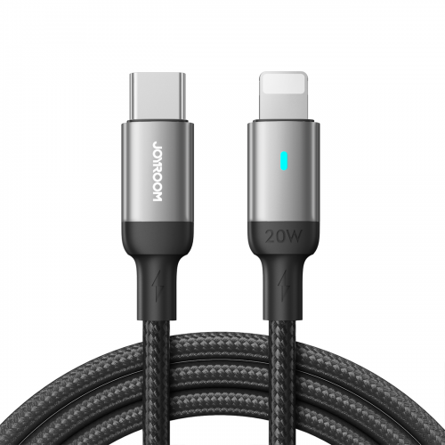 USB kabelis Joyroom S-CL020A10 melns Type-C / Lightning 120cm (līdz 20W)