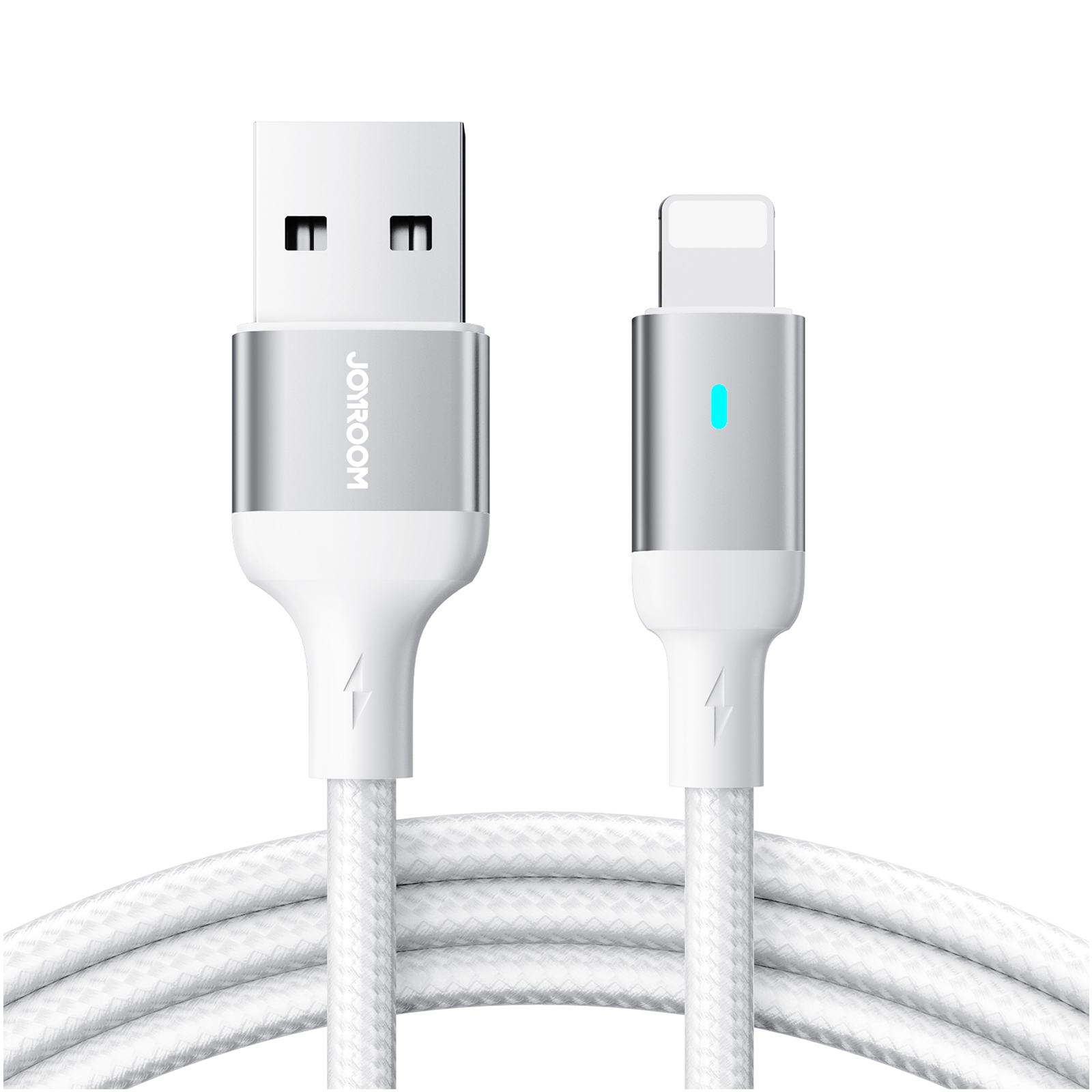 Joyroom Extraordinary Series A10 USB-A / Lightning 2.4A kabelis 1.2 m - balts