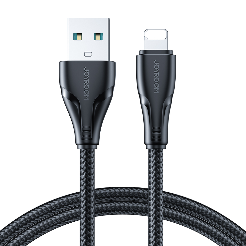 Joyroom Surpass Series A11 USB-A / Lightning 2.4A kabelis 2 m - melns