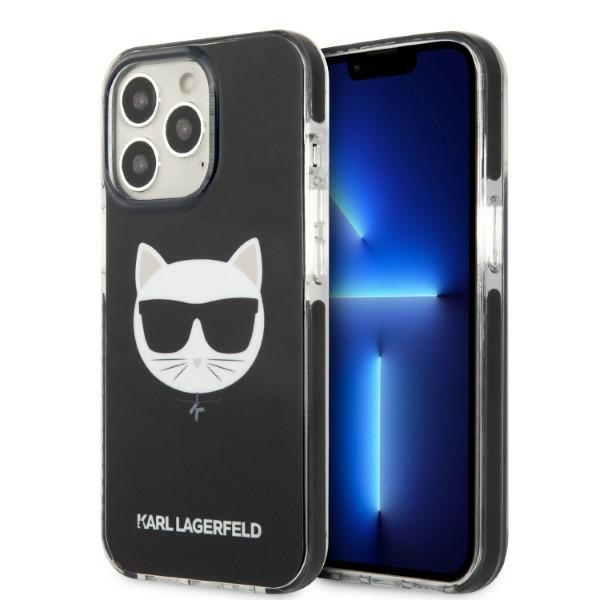 Karl Lagerfeld KLHCP13LTPECK iPhone 13 Pro / 13 6.1" жёсткий чехол чёрный/чёрный Choupette Head
