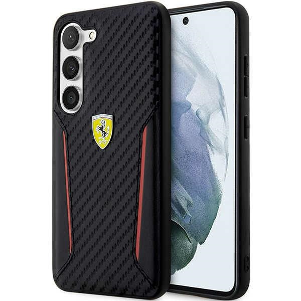 Ferrari FEHCS23MNPYK S23+ S916 melns/melns cietais apvalks Ogles kontrasta malas