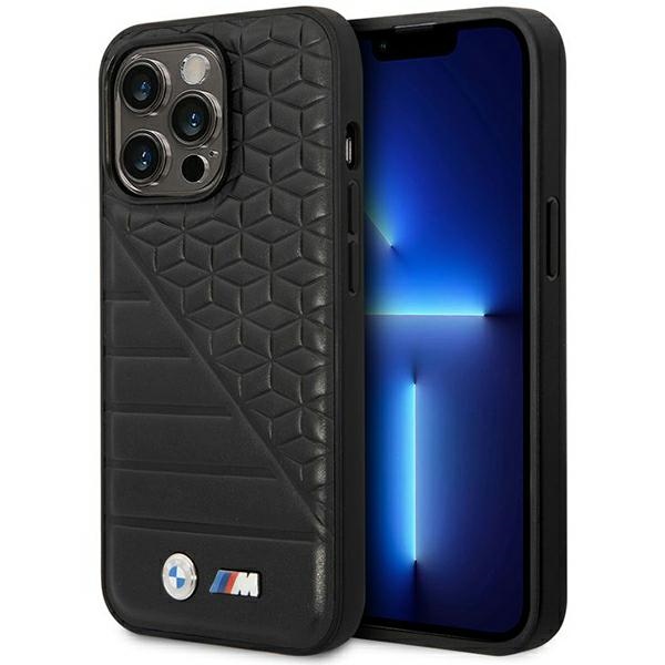 Viedtālruņa apvalks BMW Bi Pattern iPhone 14 Pro 6.1 - melns