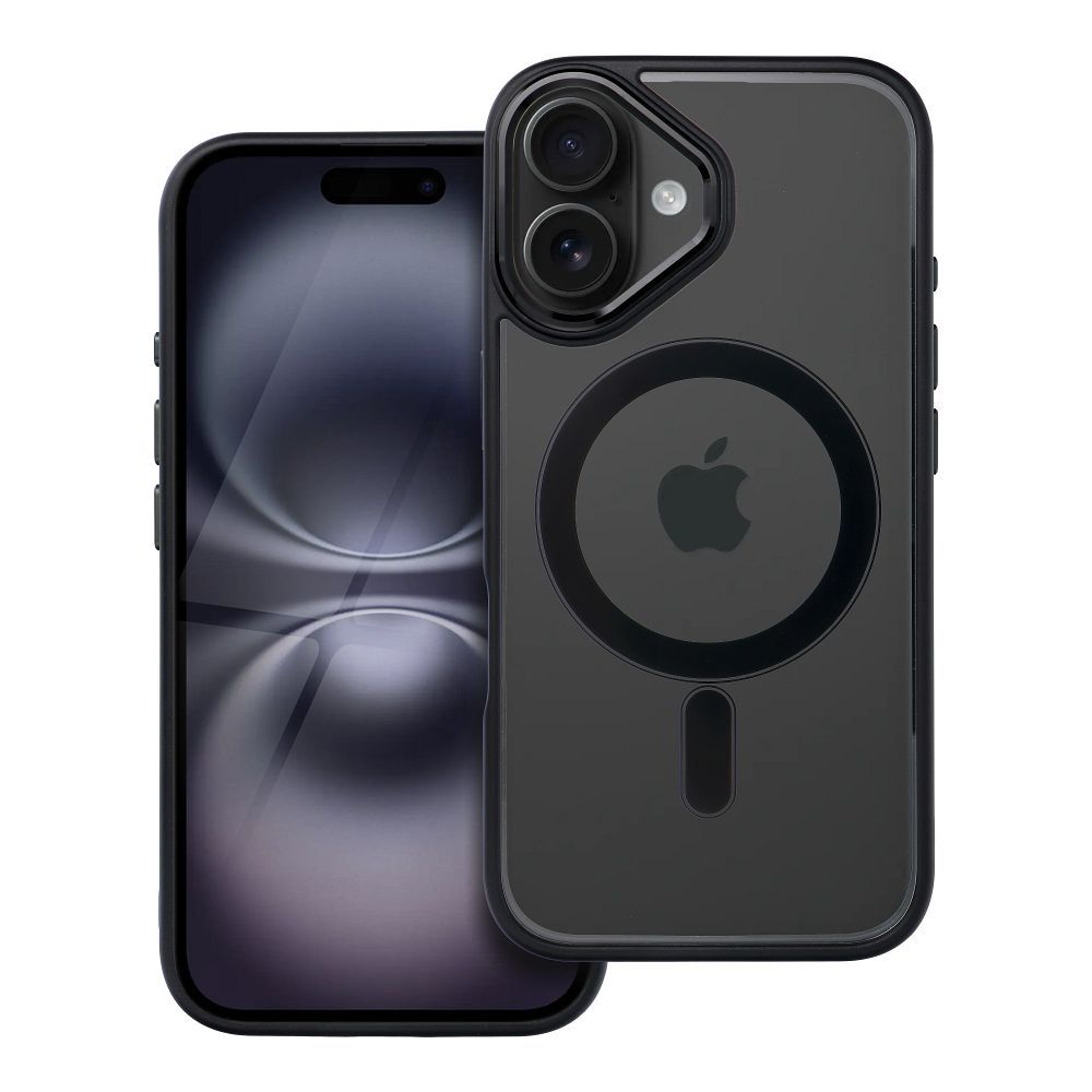 COLOR EDGE MAG COVER magnētiskais viedtālruņa apvalks, savietojams ar MagSafe, IPHONE 16, melns