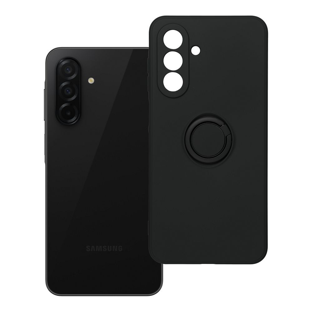 Silikona RING viedtālruņa apvalks SAMSUNG A26 5G melns