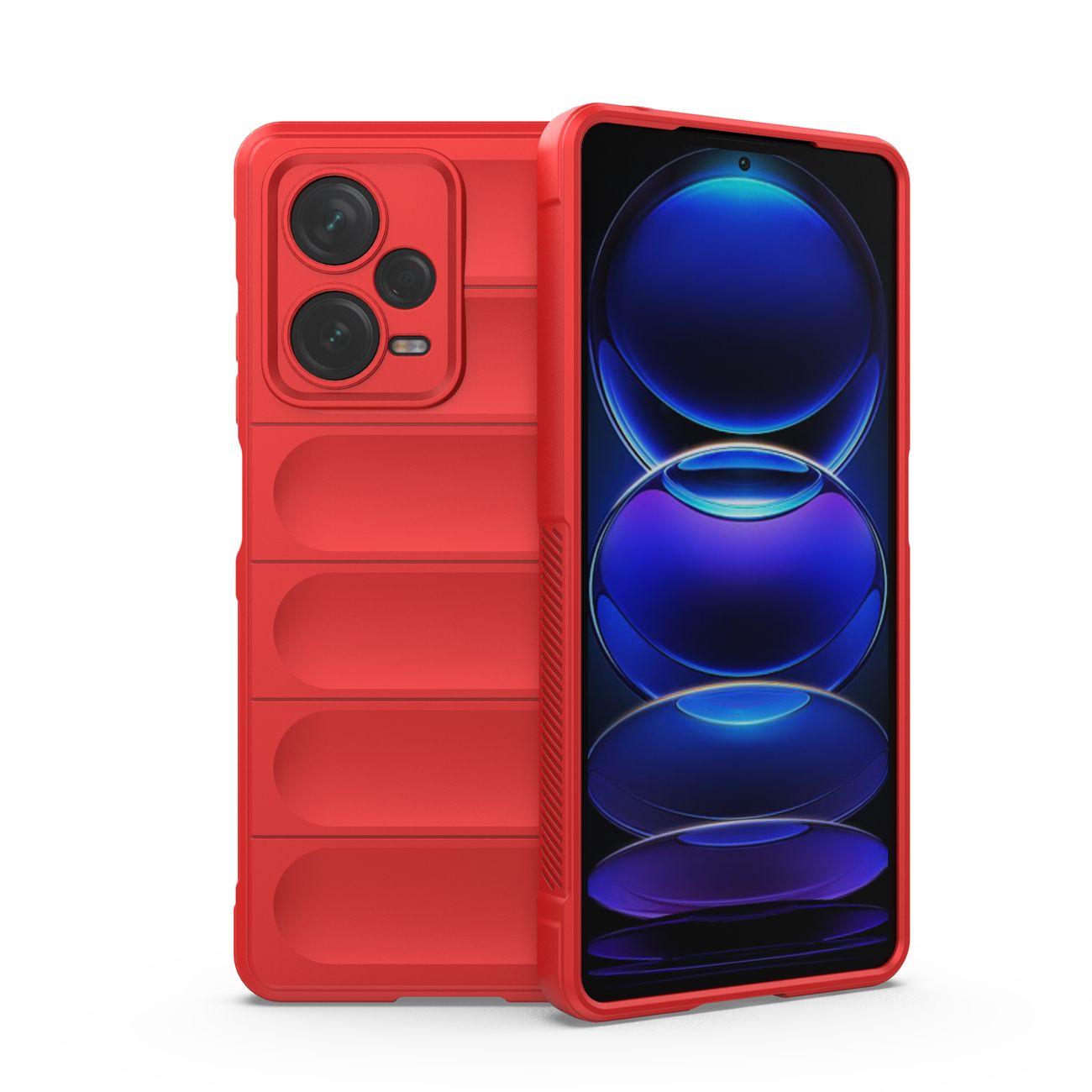Viedtālruņa apvalks Magic Shield Xiaomi Redmi Note 12 Pro+ elastīgs aizsargs - sarkans