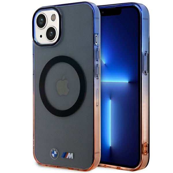 BMW Gradients Buferis MagSafe apvalks iPhone 14 Plus - pelēks