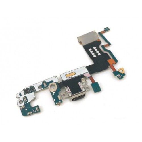 Charging Port Compatible With Samsung G965 S9 Plus with Flex / Plata OEM