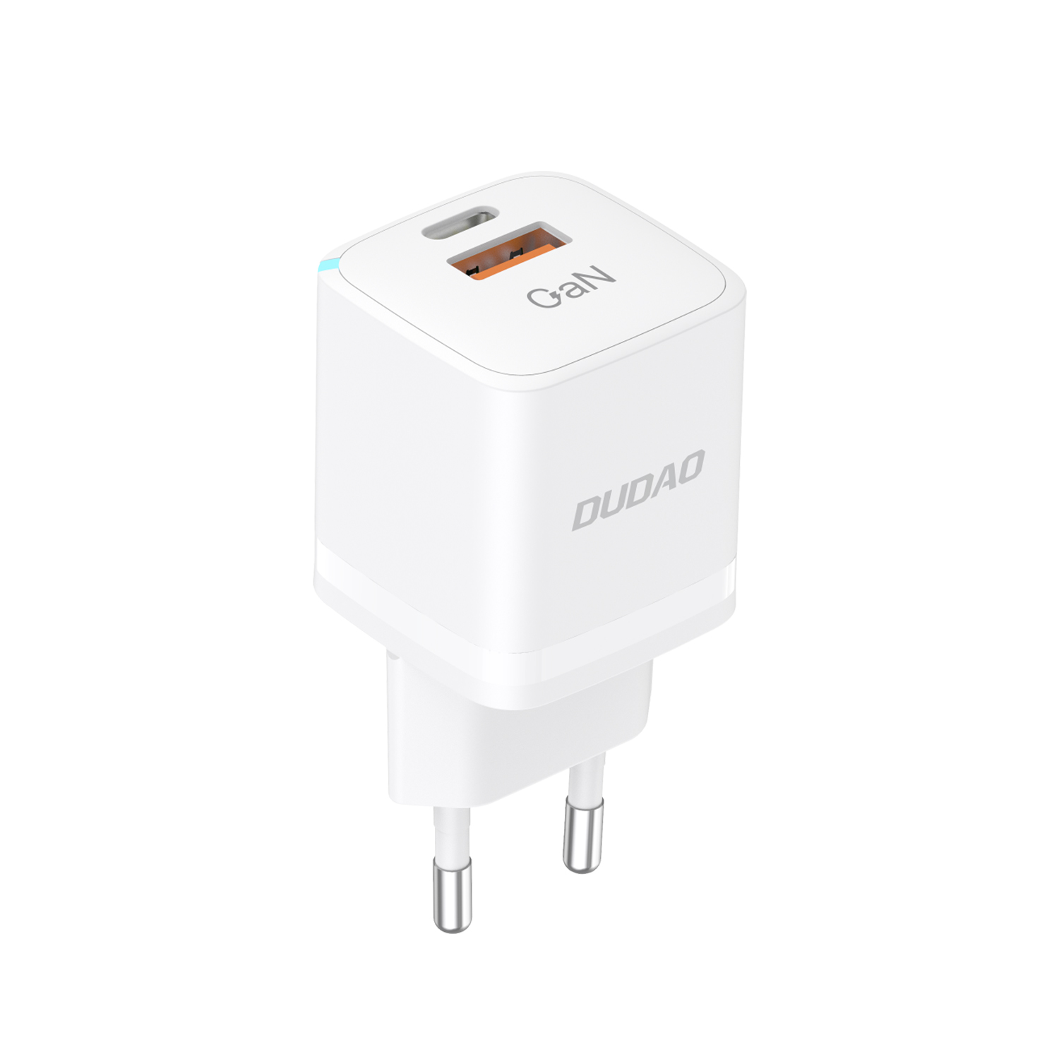 Sienas lādētājs GaN 33W PPS USB C/USB Dudao A13Pro – balts