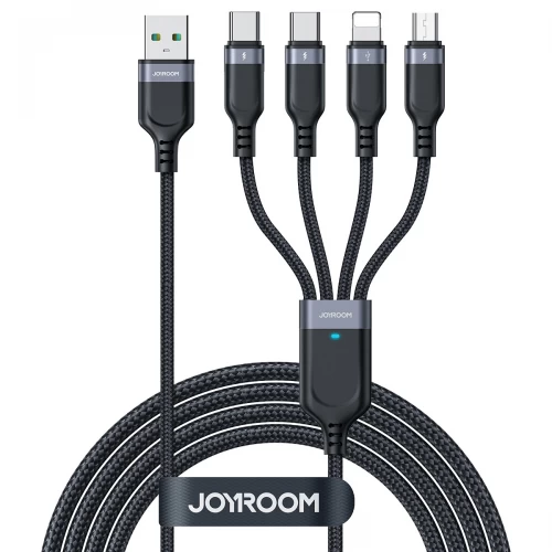USB kabelis Joyroom 4in1 / S-1T4018A18 melns 120cm