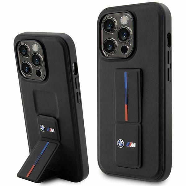 BMW BMHCP14X22GSLK iPhone 14 Pro Max 6.7" melns melns Kietais vāciņš Grip Hot Stamp
