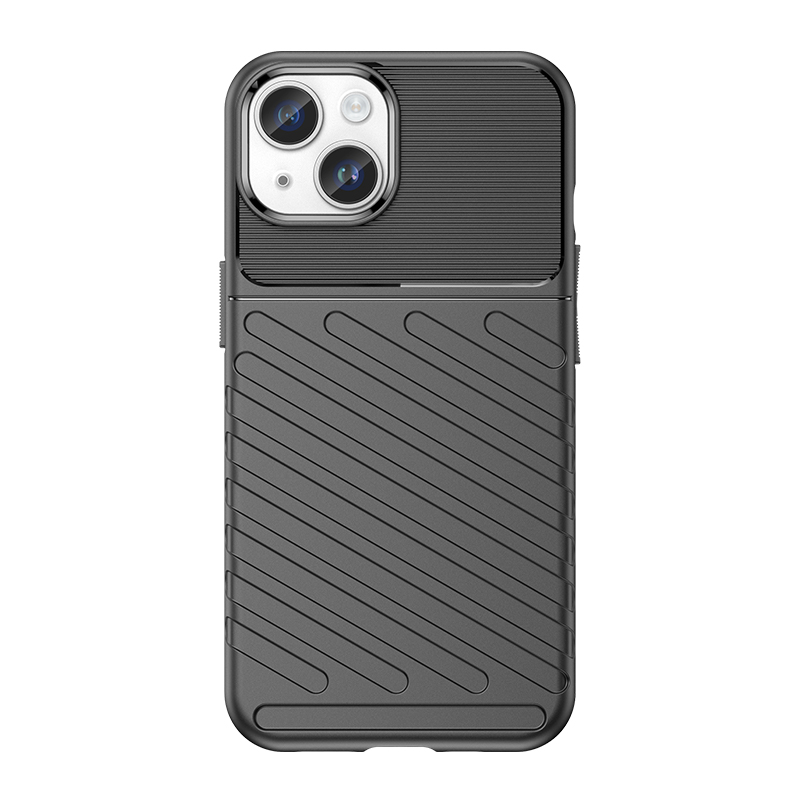 Armored iPhone 15 Plus Thunder vāciņš - melns