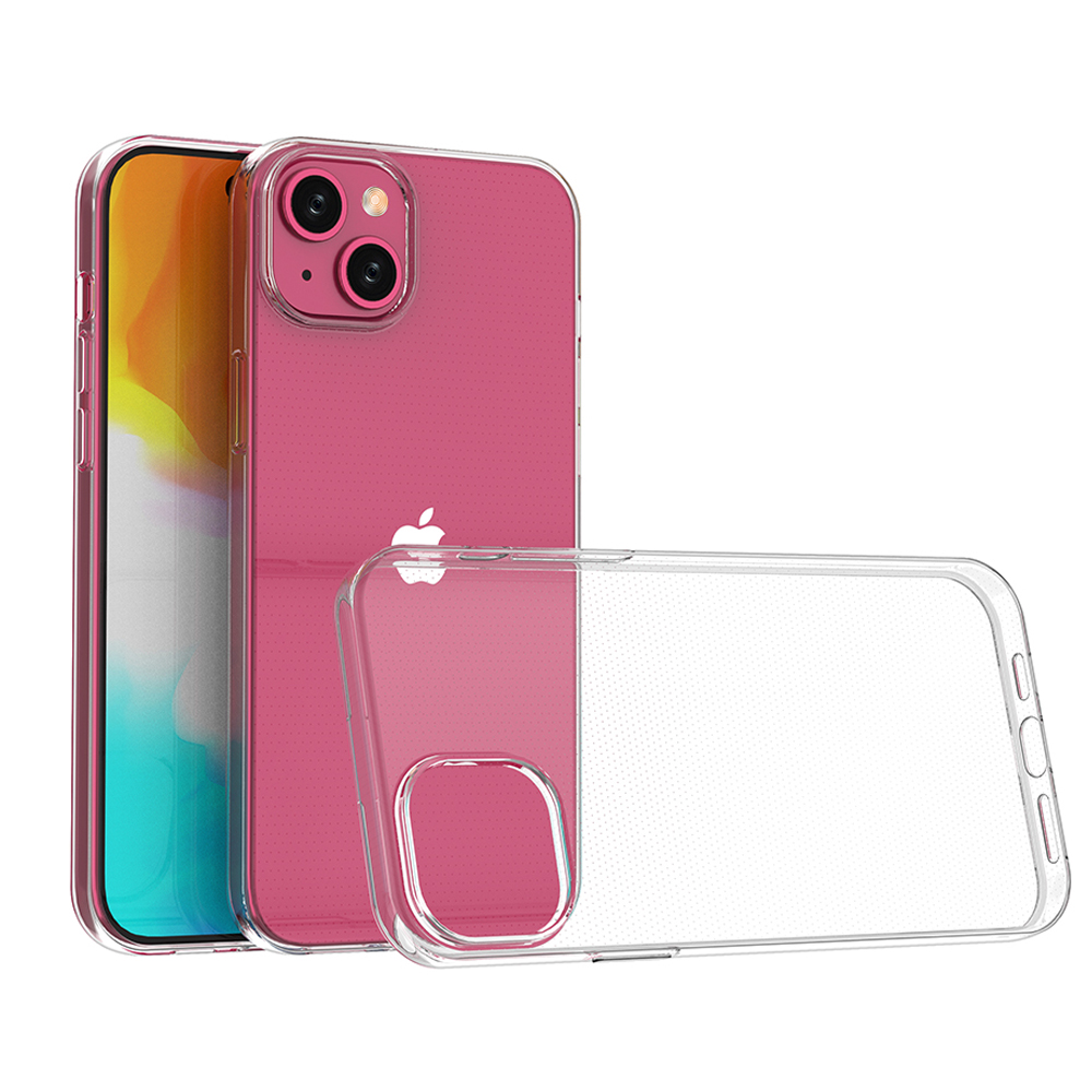iPhone 15 Plus apvalks no Ultra Clear sērijas caurspīdīgā krāsā