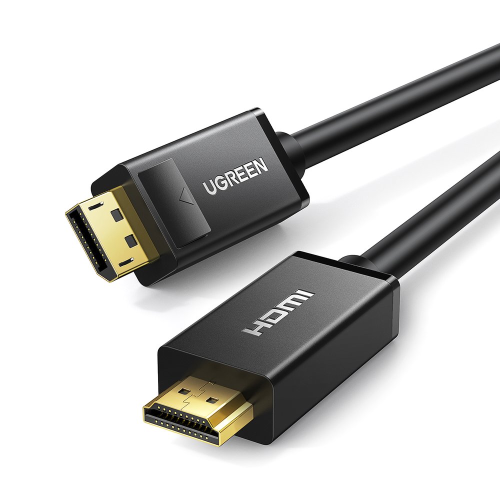 Ugreen DP101 DisplayPort - HDMI kabelis 4K 3m - melns