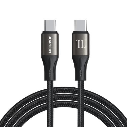USB kabelis Joyroom SA25-CC5, melns, Type-C / Type-C, 120 cm