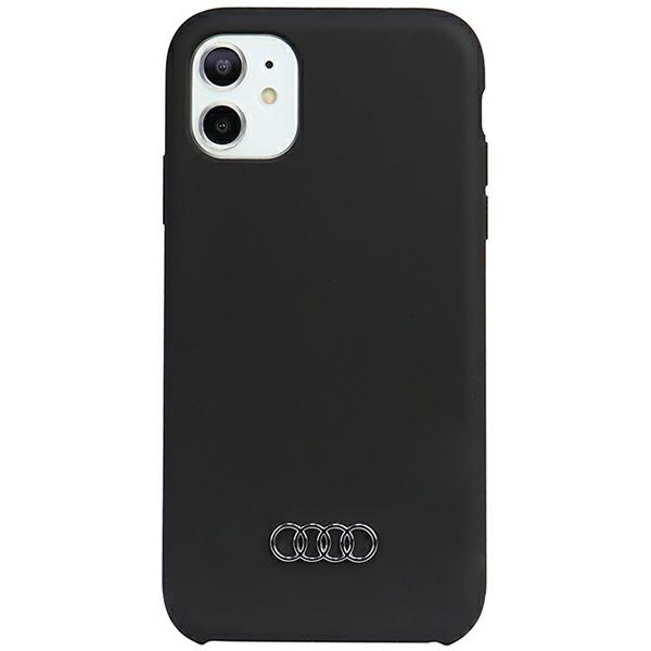 Audi silikona viedtālruņa apvalks iPhone 11 / Xr 6.1 melns