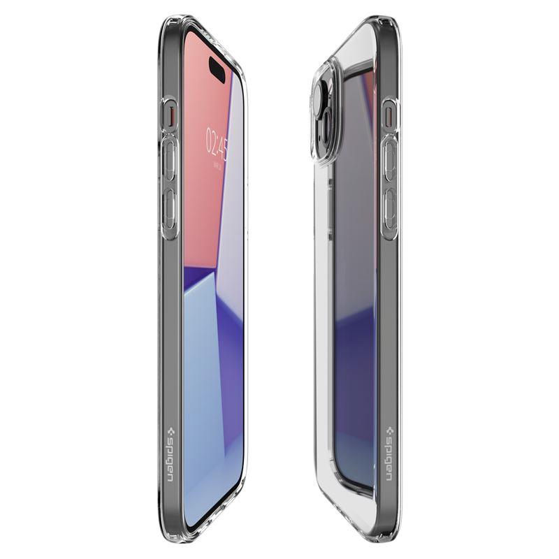 Spigen Crystal Flex viedtālruņa apvalks iPhone 15 Plus - caurspīdīgs