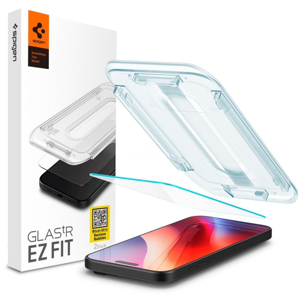 Spigen Glas.tR EZ Fit rūdītais aizsargstikls iPhone 15 / 16