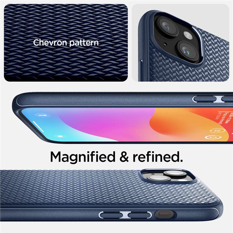 Spigen Mag Armor viedtālruņa apvalks ar MagSafe iPhone 15 Plus - zils