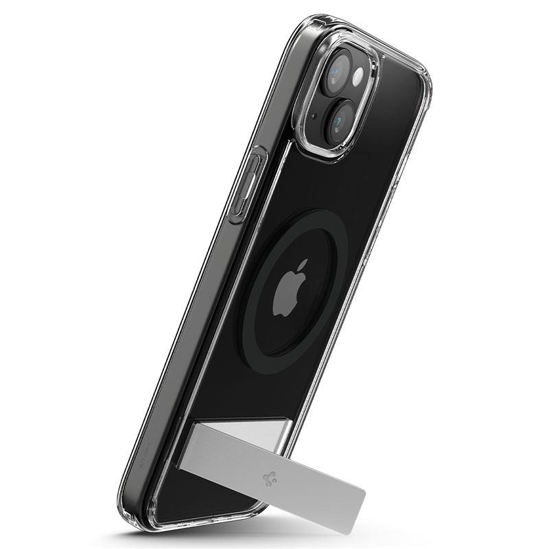 Spigen Ultra Hybrid S Magnētiskais viedtālruņa apvalks ar statīvu iPhone 15 Plus - Melns