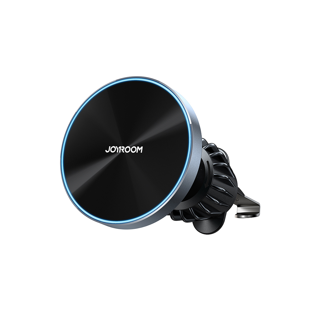 Joyroom magnētiskais automašīnas turētājs 15W bezvadu lādētājs gaisa ventilācijai - melns (JR-ZS240 Pro)