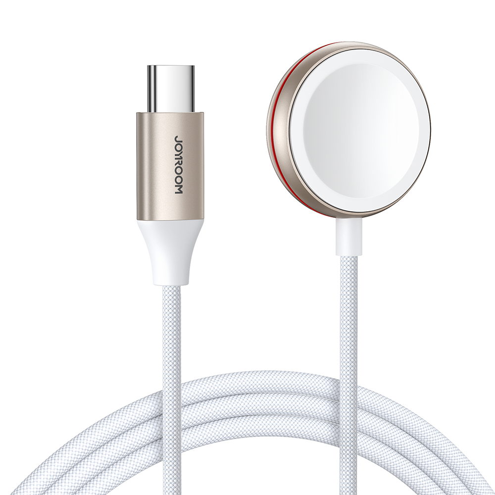 Apple Watch magnētiskais lādētājs Joyroom S-IW011 USB-C 5V 1.2m (balts)