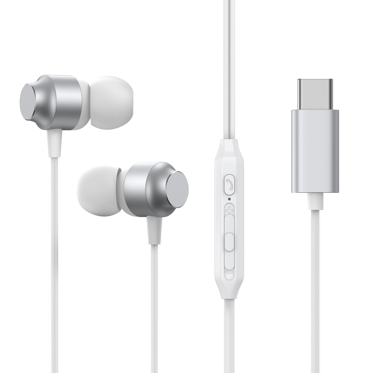 Внутриканальные наушники Joyroom JR-EC06 USB-C серебристый