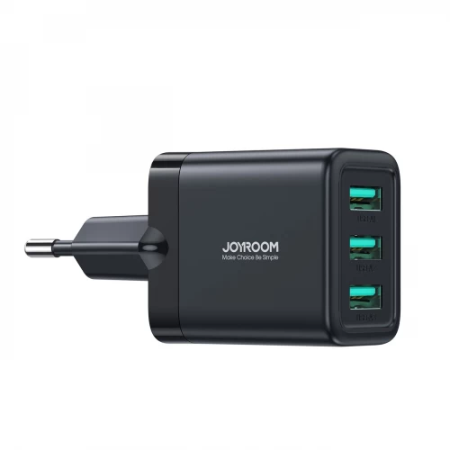 Lādētājs Joyroom JR-TCN02 melns 17W (3xUSB)