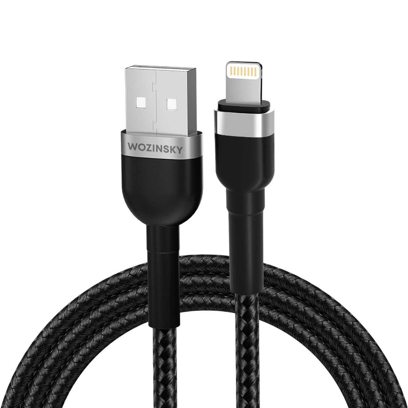 Wozinsky WNBAL1 USB-A / Lightning kabelis 2.4A 1m - melns
