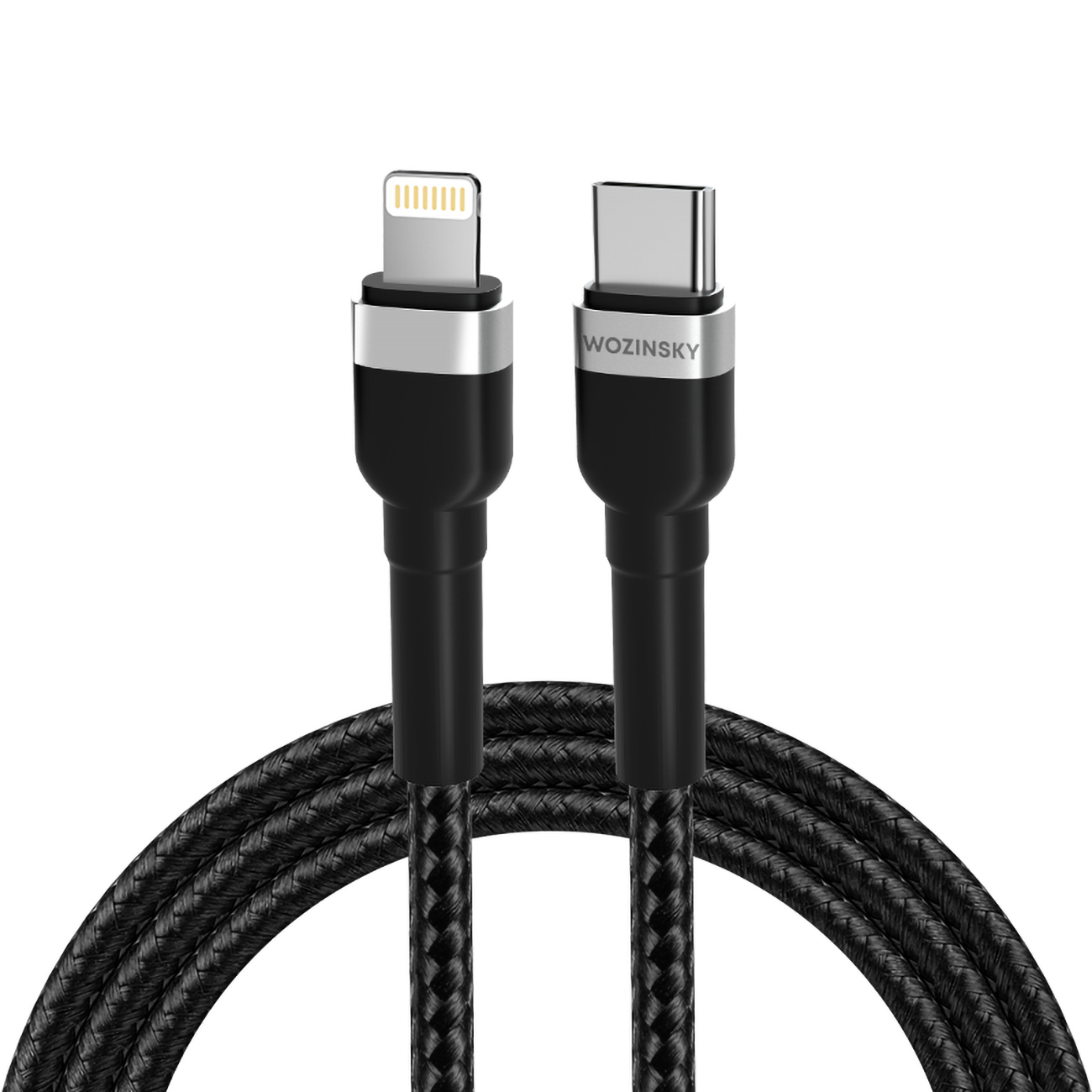 Wozinsky WNBCL2 Lightning / USB-C PD 30W kabelis 2m - melns