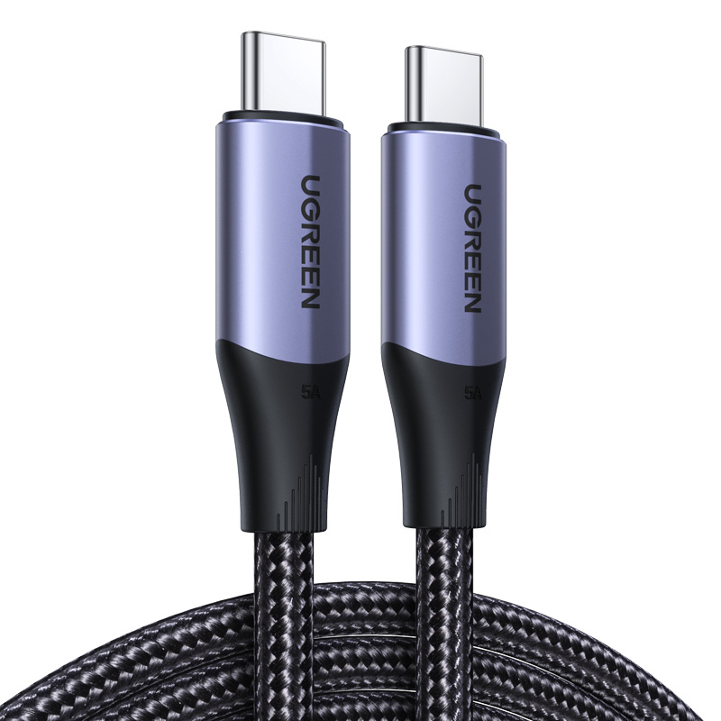 Ugreen US355 USB-C 3.1 Gen 2 / USB-C 3.1 Gen 2 kabelis 1m - melns