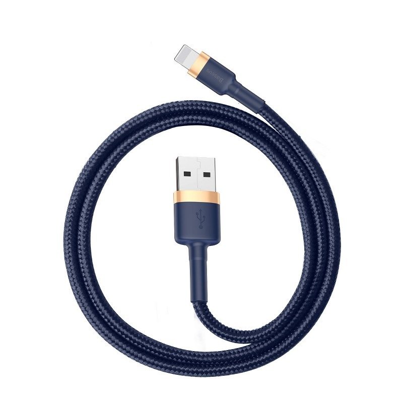 Baseus Cafule Lightning kabelis 1.5A 2m (zelta + tumši zils)