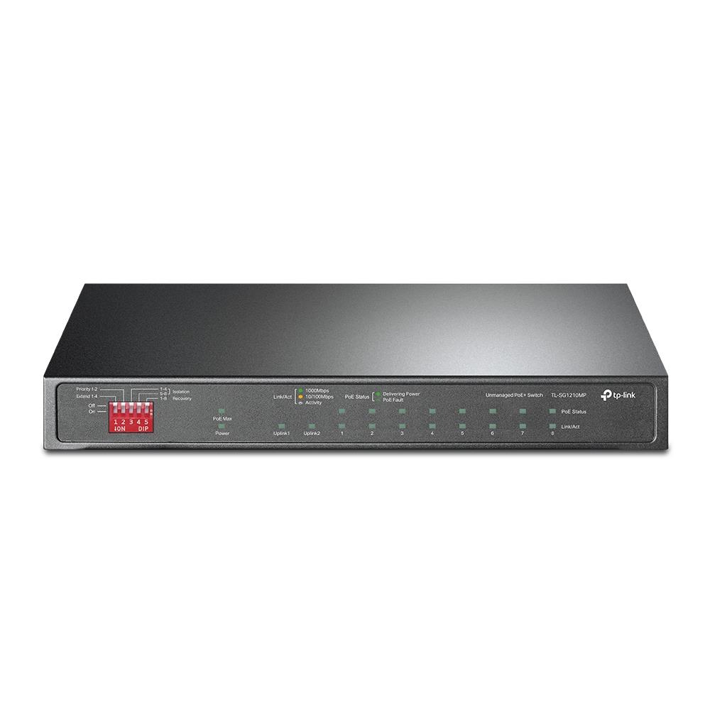 TP-Link Komutators 8x PoE+ 1x SFP TL-SG1210MP