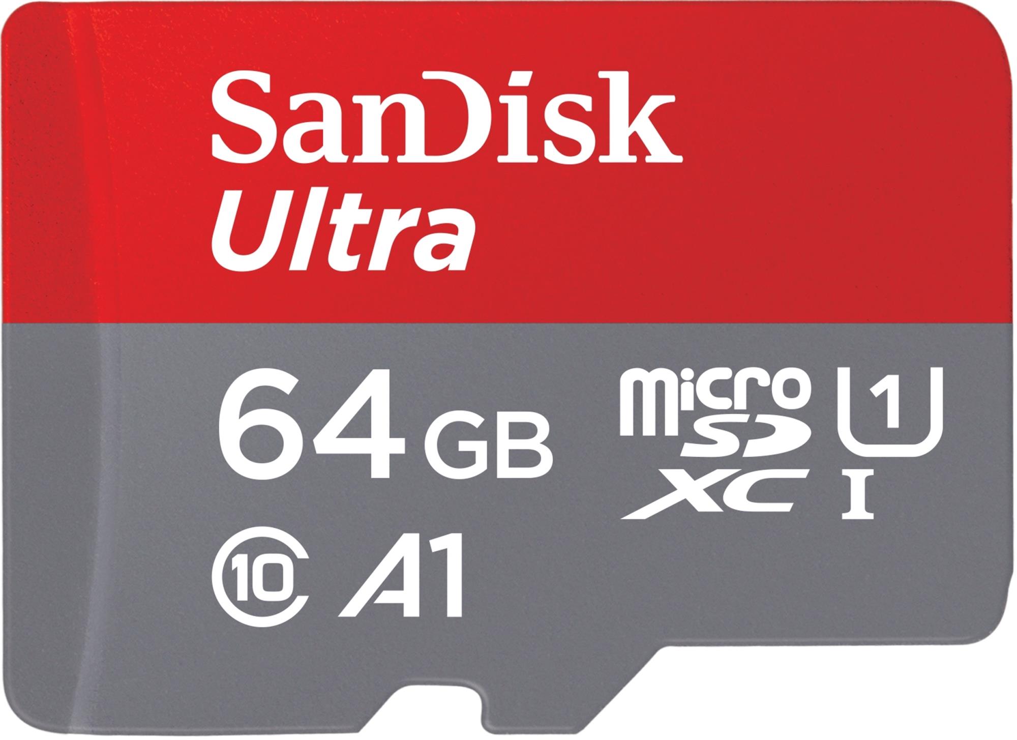 ATMIŅA MICRO SDHC 64GB UHS-I/SDSQUAB-064G-GN6IA SANDISK