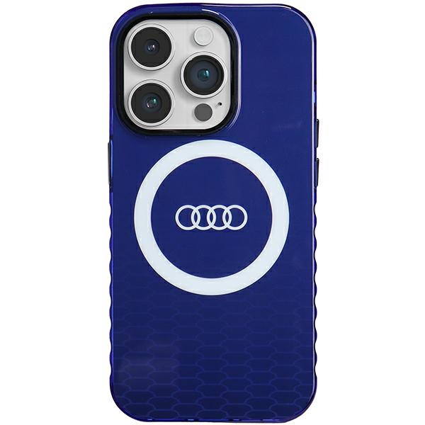 Viedtālruņa apvalks Audi IML Big Logo MagSafe iPhone 14 Pro - zils