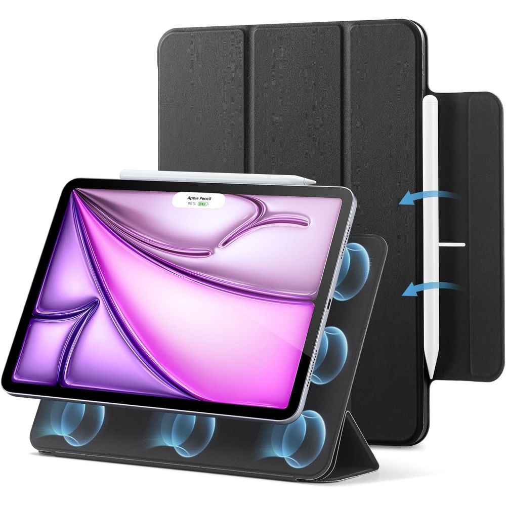 ESR Rebound Magnētiskais viedtālruņa apvalks iPad Pro 12.9'' 4/5/6 2020-2022 / Air 13'' 2024 - melns