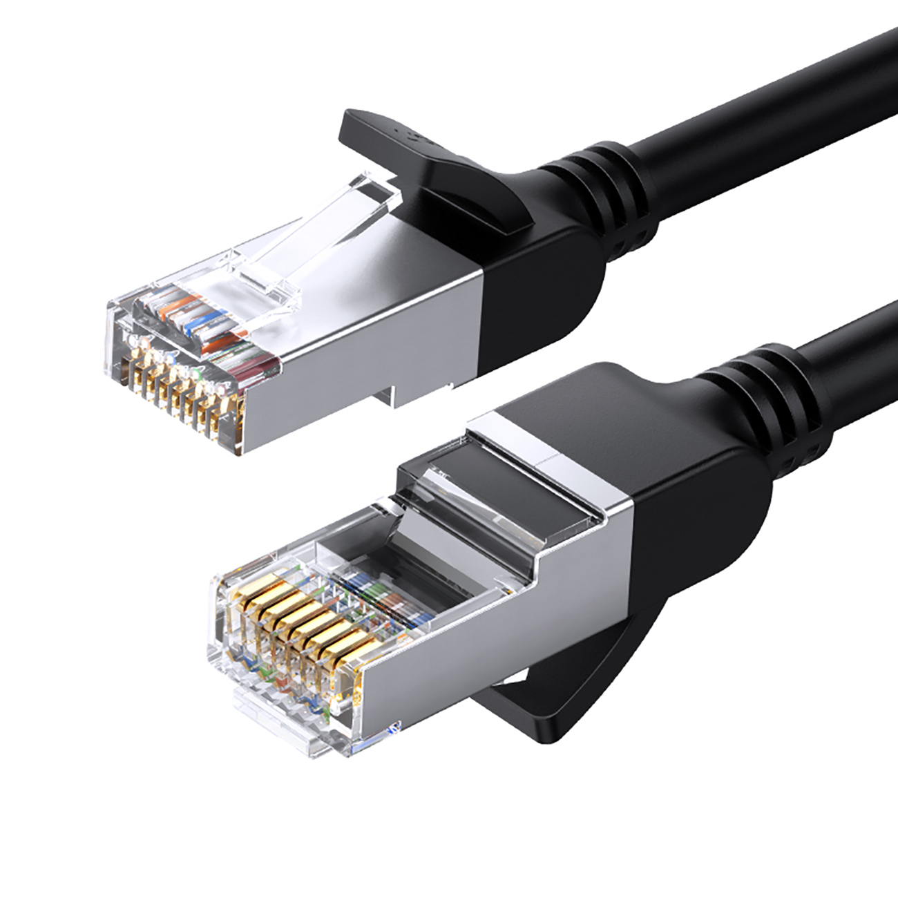 Ugreen NW101 50193 Ethernet Cat 6 U/UTP apaļš kabelis 3m - melns