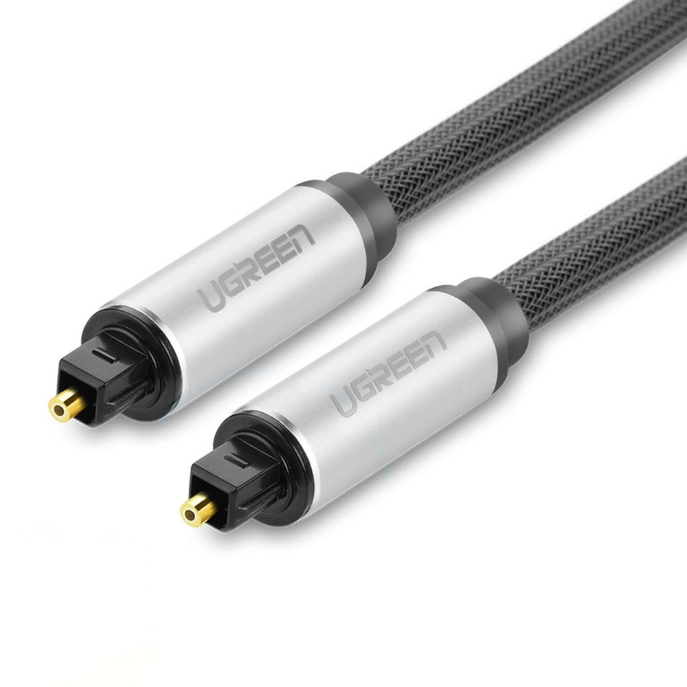 Ugreen AV108 10540 optiskais Toslink/SPDIF kabelis 2m - pelēks