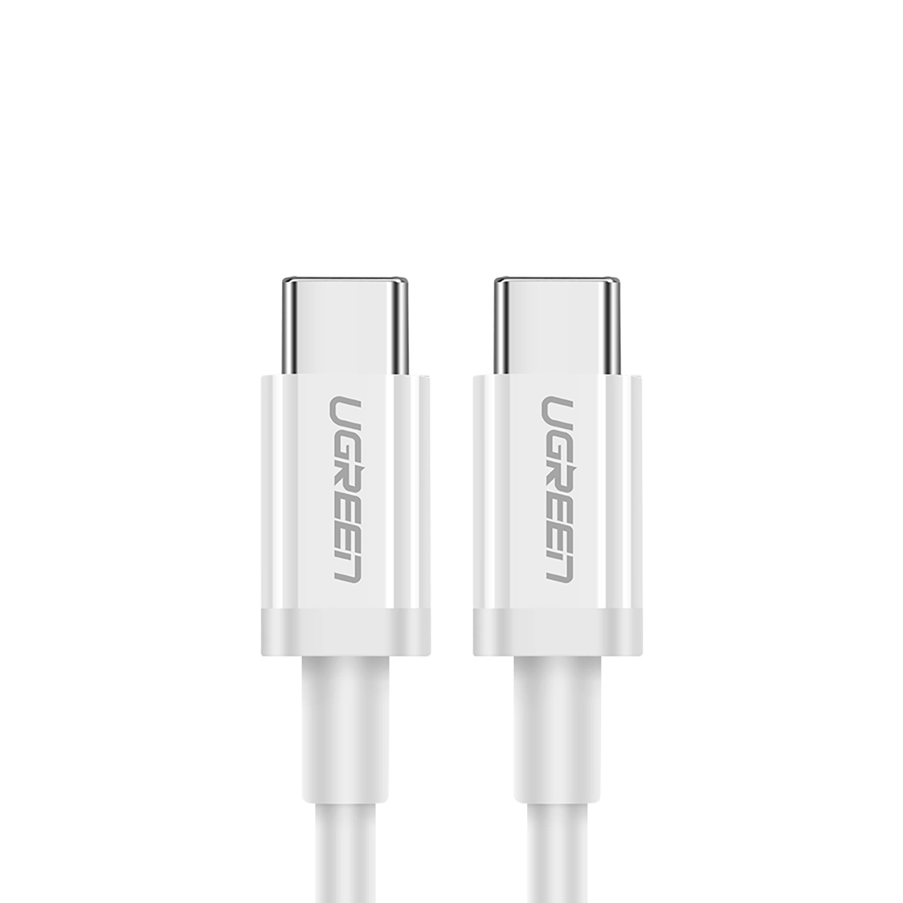 Ugreen US264 60518 USB-C / USB-C PD QC AFC kabelis 1m - balts