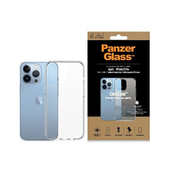 PanzerGlass ClearCase antibakteriālais viedtālruņa apvalks ar Military Grade sertifikātu iPhone 13 Pro - caurspīdīgs