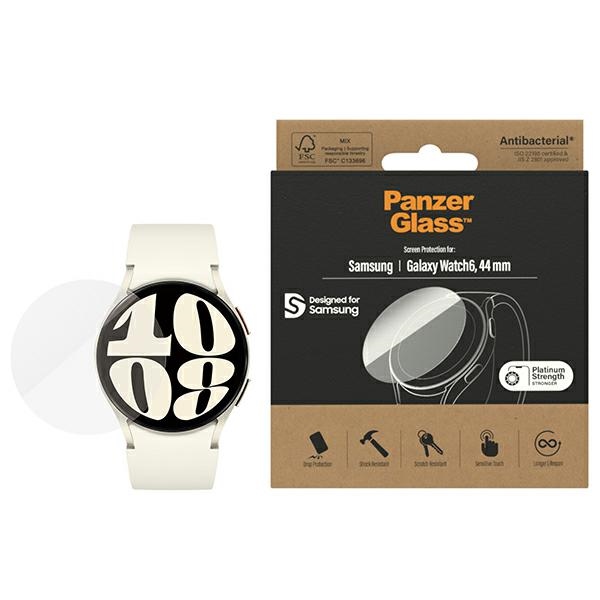 Antibakteriālais PanzerGlass aizsargstikls Samsung Galaxy Watch 6 44 mm pulkstenim
