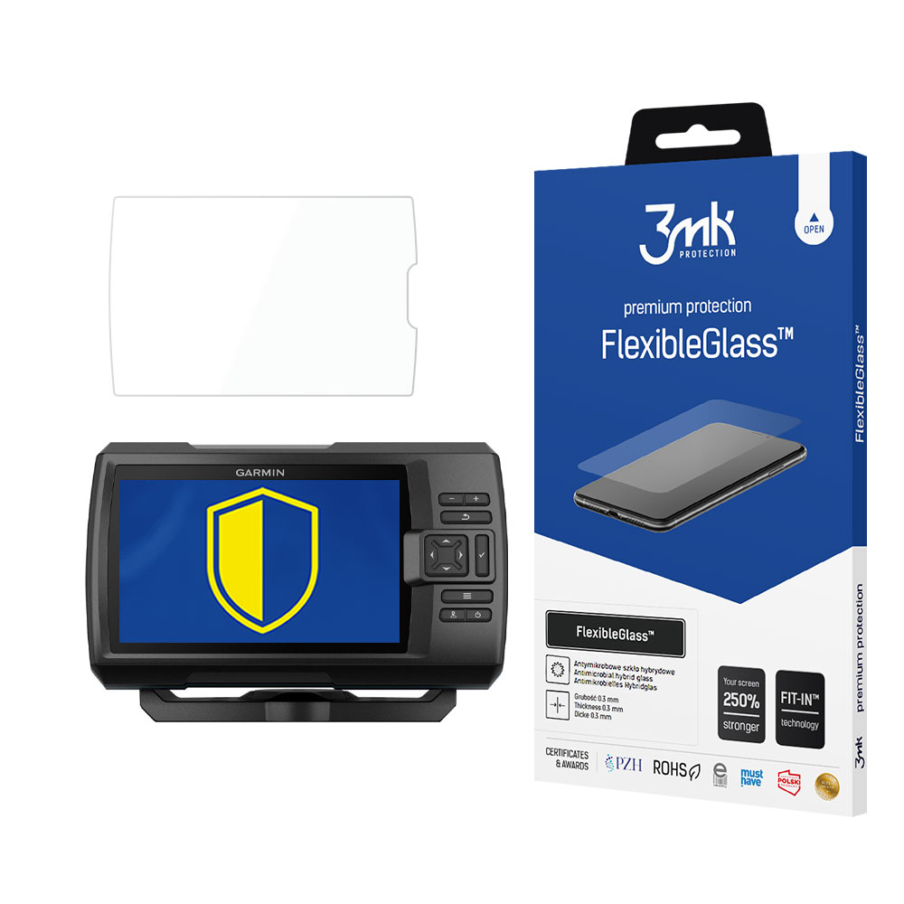 3mk FlexibleGlass™ hibrīda stikls Garmin Striker Plus 7sv