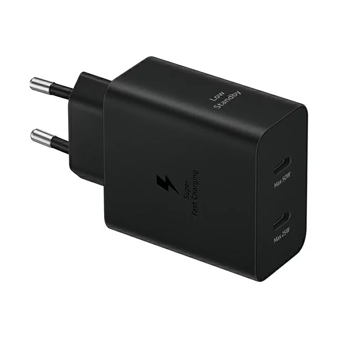 Samsung Power Adapter Duo EP-T5020XBEGEU сетевое зарядное устройство 2x USB-C 50W - чёрное