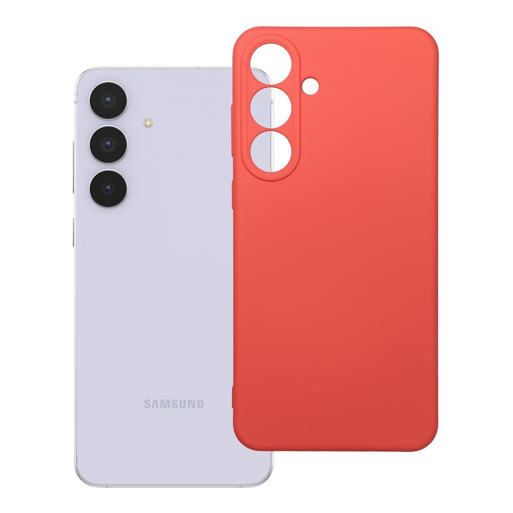 SILICONE viedtālruņa apvalks SAMSUNG S25 FE persiku