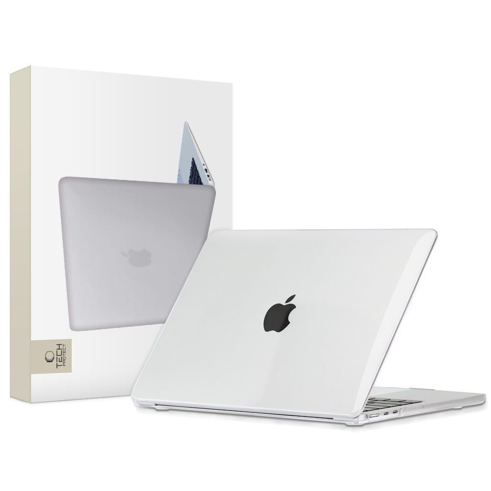 Tech-Protect SmartShell viedtālruņa apvalks MacBook Pro 14" M1 / M2 / M3 2021-2023 - caurspīdīgs