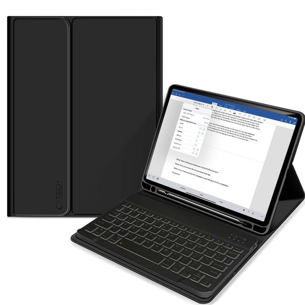 Tech-Protect SC Pen + Keyboard viedtālruņa apvalks ar klaviatūru iPad 10.9" 2022 - melns